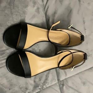 Talbots black Rosalie heels with ankle strap - new